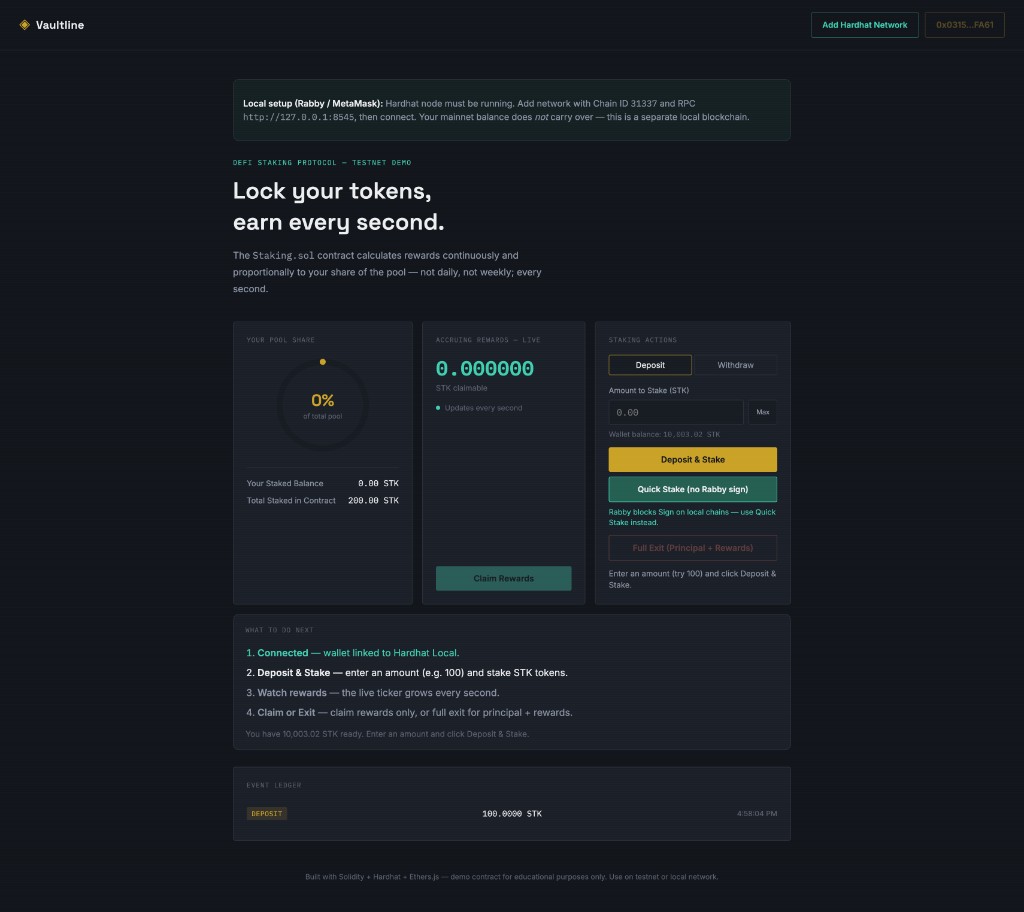 VAULTLINE STAKING